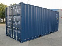 20' Blue RAL 5013 shipping containers